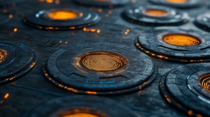 A fingerprint is being scanned with digital lines and nodes, symbolizing biometric security and data protection in a hightech system