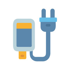 Phone Charger Icon: Mobile, Universal, Modern, Flat Design