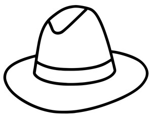 cowboy hat isolated on white
