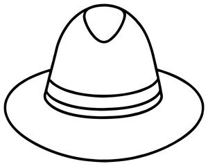 cowboy hat isolated on white