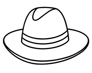 cowboy hat isolated on white