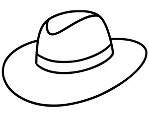 cowboy hat isolated on white