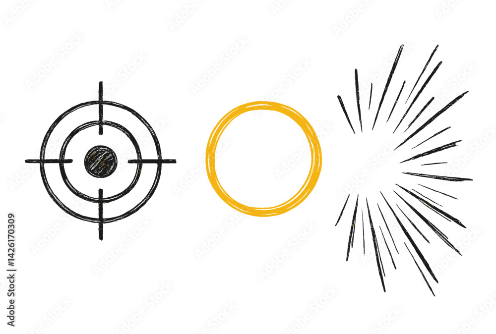 Leinwandbilder Set of web icons illustrating various concepts and actions in minimal line style suitable for digital applications and user interfaces