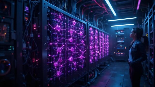 Inside the Quantum Core: Visualizing the Future of Computing and Neural Networks