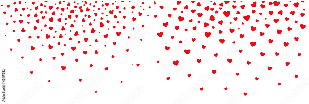 Poster Set of web icons featuring line style hearts for digital design and user interface application