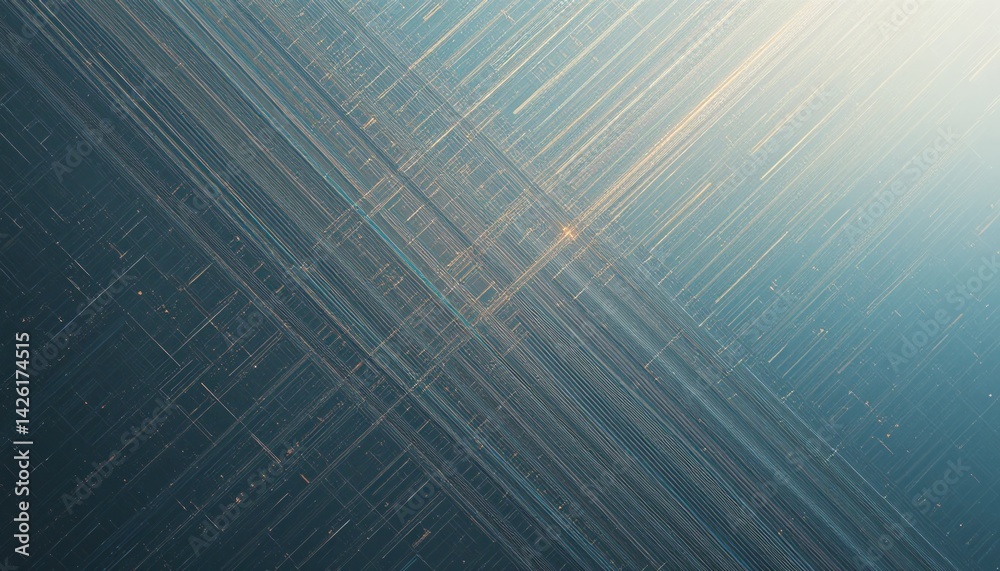 Poster dynamic digital patterns abstract environment visual content light and space technology concept for 