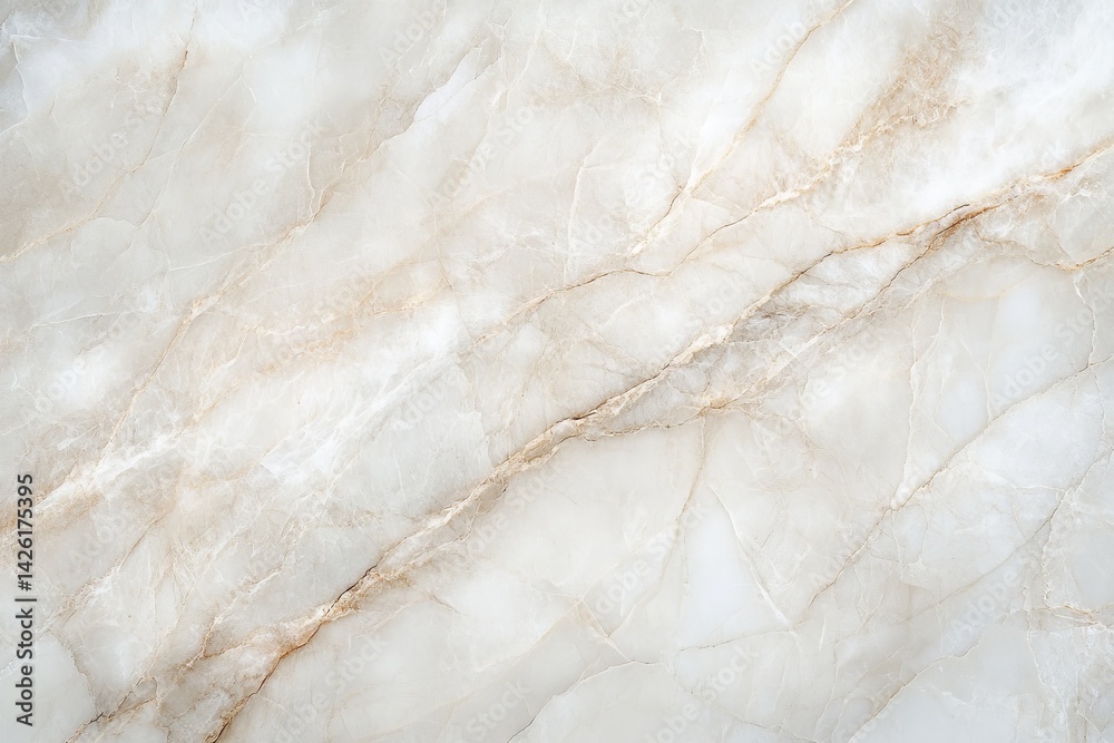 Poster Elegant white marble texture with subtle veins and natural patterns ideal for interior design projects and home decor
