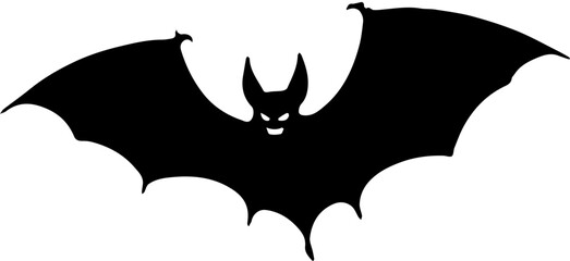 bat on a white background