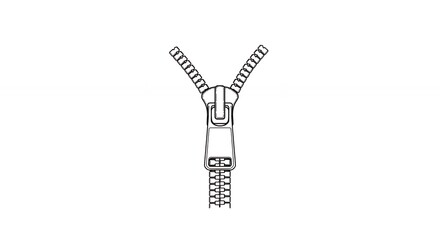 Zipper illustration graphic design