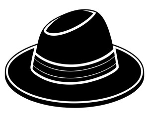 black hat vector illustration