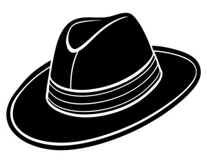 black hat vector illustration