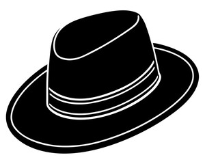 black hat vector illustration