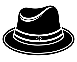 black hat vector illustration