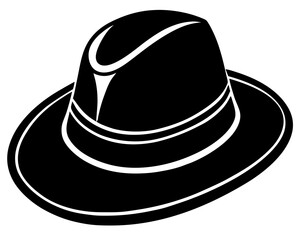 black hat vector illustration