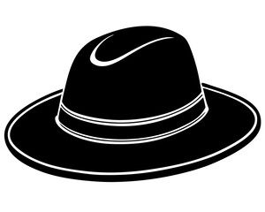 black hat vector illustration