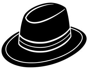 black hat vector illustration