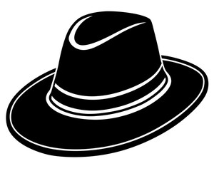 black hat vector illustration
