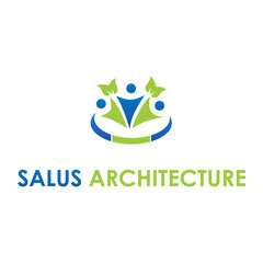 modern combination kids design logo Green gradation