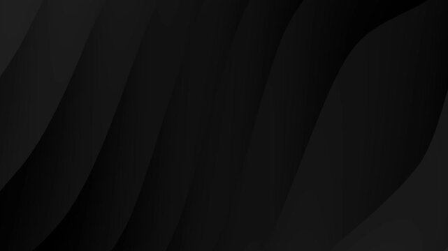 4k black wave motion background looping for corporate or business