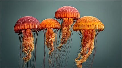 Abstract colorful shapes still life