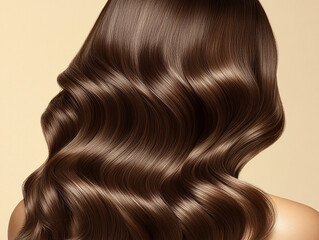 Fototapeta premium Beautiful hair of a beauty, hairstyle advertising design