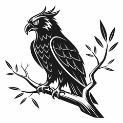 bird, eagle, vector, illustration, animal, cartoon, head, nature, wild, tattoo, hawk, wildlife, black, feather, symbol, raven, beak, drawing, art, animals, logo, design, flying, crow, falcon