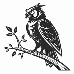 Obraz premium bird, eagle, vector, illustration, animal, cartoon, head, nature, wild, tattoo, hawk, wildlife, black, feather, symbol, raven, beak, drawing, art, animals, logo, design, flying, crow, falcon