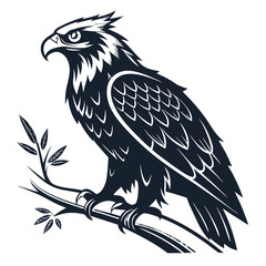 bird, eagle, vector, illustration, animal, cartoon, head, nature, wild, tattoo, hawk, wildlife, black, feather, symbol, raven, beak, drawing, art, animals, logo, design, flying, crow, falcon