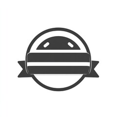 Mattress sale badge, ribbon, circle, white background, online advertising