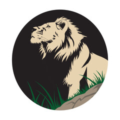 Royal lion shirt graphic silhouette design