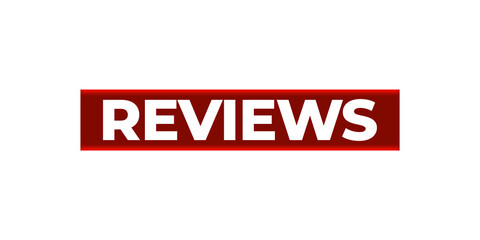 Reviews Button on a Transparent Background