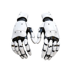 Futuristic Robotic Hands in Close Proximity, Ready for Interaction