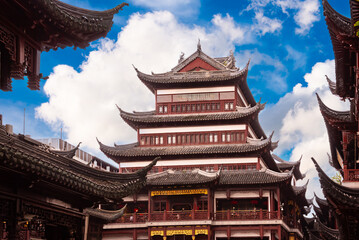 Traditional chinese architecture in Shanghai, China