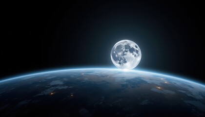 Earth and Moon in Space (7)