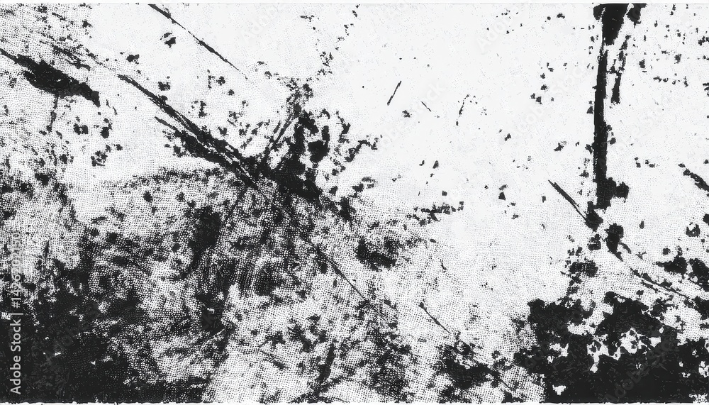 Poster  abstract black ink splatter texture on white background for grunge design, vector backdrop for web design, print media, branding, digital artwork