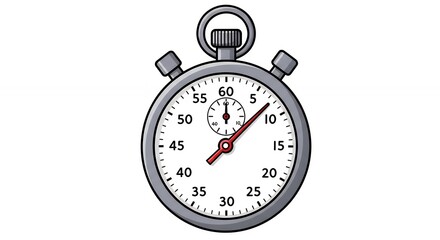 Cartoon stopwatch illustration