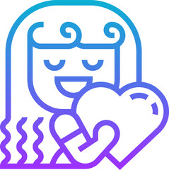 love illustration on a white background   