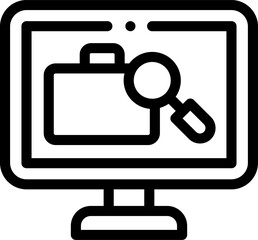 luggage scan illustration on a white background     