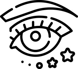 makeup illustration on a white background  