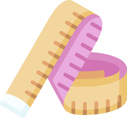 measuring tape illustration on a white background     