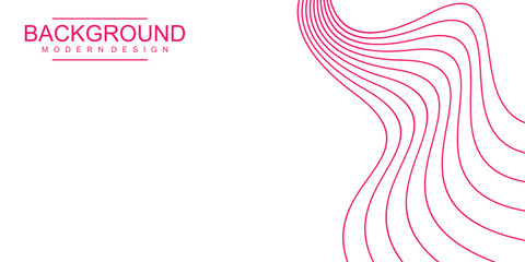 Abstract Minimalist Background with Wavy Lines - Modern Design