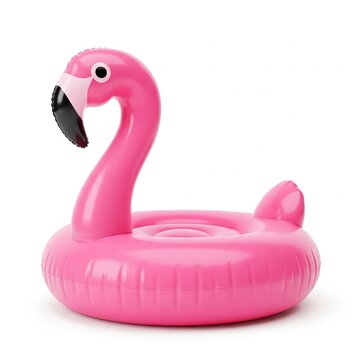 recommend clip art: pink flamingo pool floater isolated on white