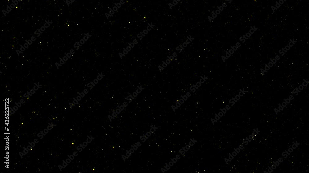 Canvas Prints vjloop flickering gold dust stars particles animation motion flow on black abstract background. gold