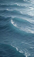 Obraz premium Subtle blue wave texture, soft focus, dreamy ripples , sky, scene, background