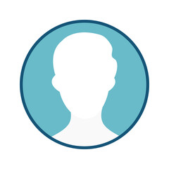 Profile icon Avatar profile picture icon . User Icon Flat Isolated on White Background. User Symbol. Contact icon for ui button application. user interface icon element 