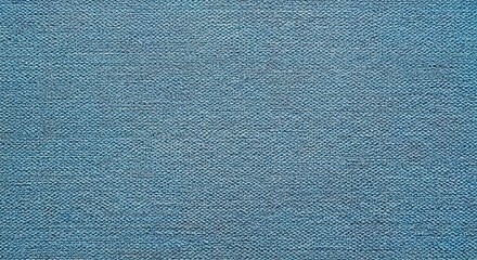 Consistent Weave Pattern On Blue Textile Fabric Close Up Macro Texture Background Material Detail Shot