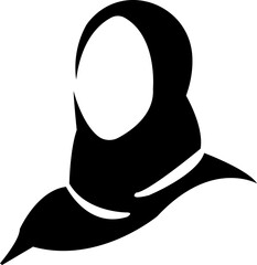 muslim woman with hijab icon on white background. muslim woman with hijab icon symbol design. Simple element illustration from Other concept. Vector, EPS 10, isolated on transparent background
