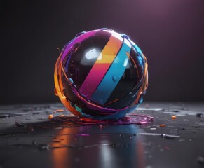 Highly saturated colors, thick black lines, playful shapes,  palette,  comic