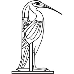 Fototapeta premium Religion of Ancient Egypt. Thoth.