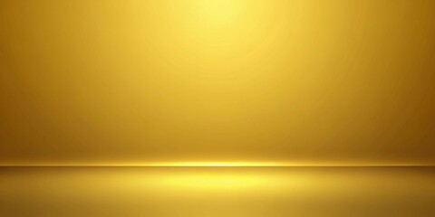 Obraz premium Golden gradient background with subtle lighting effects, ideal for product display or design projects
